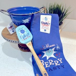 3 piece Kitchen Blueberry Set